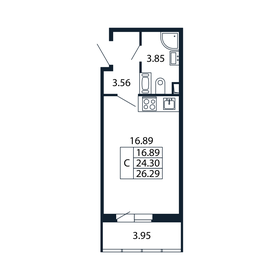 25 м², квартира-студия 7 000 000 ₽ - изображение 63