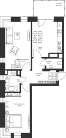 67,3 м², 2-комнатная квартира 9 217 360 ₽ - изображение 37