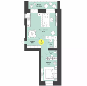 60 м², 2-комнатная квартира 7 500 000 ₽ - изображение 46