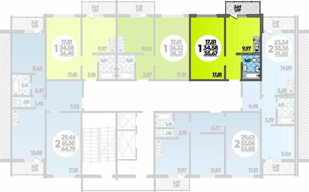 37 м², 2-комнатная квартира 2 800 000 ₽ - изображение 62