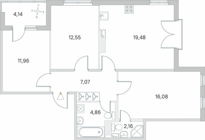 78 м², 3-комнатная квартира 15 477 500 ₽ - изображение 11
