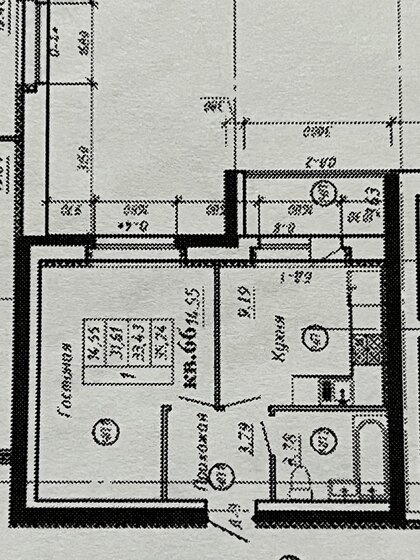 34,9 м², 1-комнатная квартира 3 650 000 ₽ - изображение 1