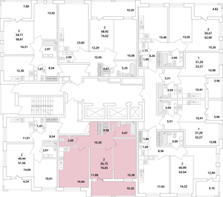 64,4 м², 3-комнатная квартира 18 600 000 ₽ - изображение 125