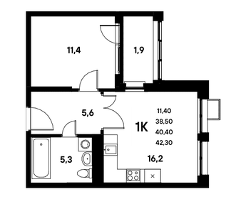 41 м², 2-комнатная квартира 3 399 000 ₽ - изображение 87