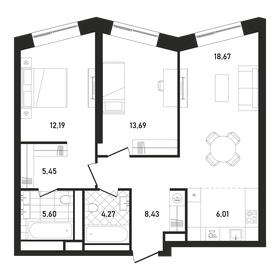 66,1 м², 3-комнатные апартаменты 33 000 000 ₽ - изображение 66