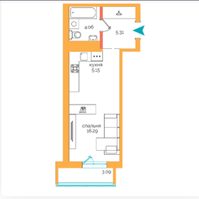 18,7 м², квартира-студия 1 950 000 ₽ - изображение 57