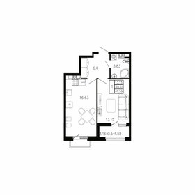 Квартира 41,6 м², 1-комнатная - изображение 1