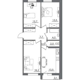 Квартира 72,6 м², 3-комнатная - изображение 1