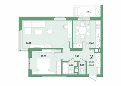 70 м², 2-комнатная квартира 70 000 ₽ в месяц - изображение 26