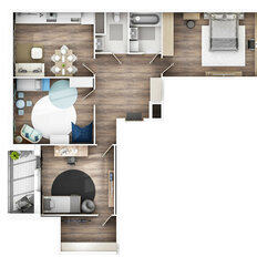Квартира 95,1 м², 3-комнатная - изображение 4