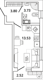 18 м², квартира-студия 4 900 000 ₽ - изображение 91