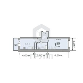 41,8 м², 1-комнатная квартира 5 900 000 ₽ - изображение 22