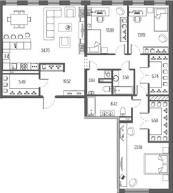 Квартира 135,8 м², 3-комнатная - изображение 1