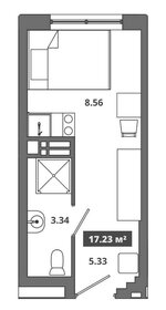 17,2 м², апартаменты-студия 3 801 126 ₽ - изображение 105