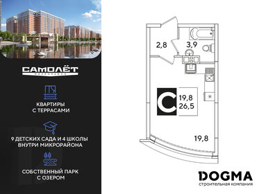 25,9 м², квартира-студия 4 100 000 ₽ - изображение 86