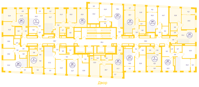 79,6 м², 3-комнатная квартира 10 610 000 ₽ - изображение 21