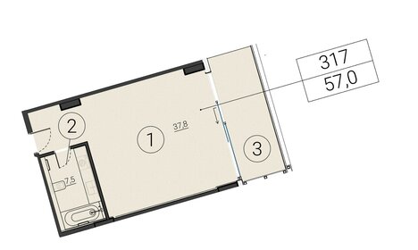 55,9 м², 1-комнатные апартаменты 69 875 000 ₽ - изображение 66