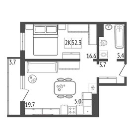 61 м², 3-комнатная квартира 6 500 000 ₽ - изображение 17