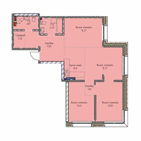 Квартира 86,6 м², 4-комнатная - изображение 1