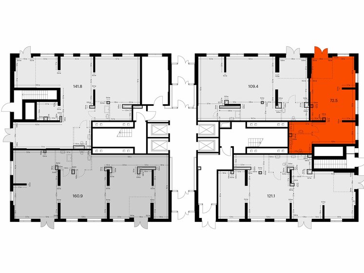 72,5 м², помещение свободного назначения 12 687 500 ₽ - изображение 1