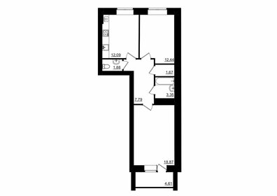 Квартира 60,4 м², 2-комнатная - изображение 1