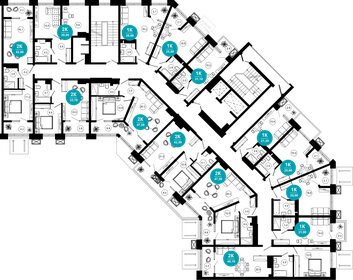 49,3 м², 2-комнатные апартаменты 26 000 000 ₽ - изображение 46