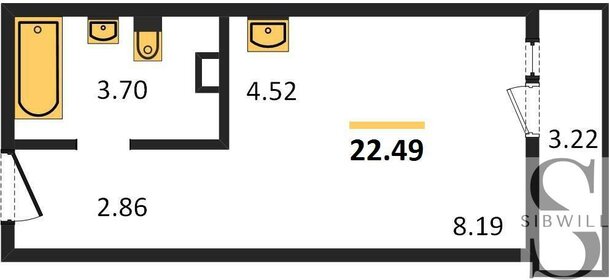 19,7 м², квартира-студия 5 350 000 ₽ - изображение 34