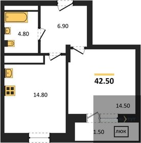 34,1 м², 1-комнатная квартира 4 440 000 ₽ - изображение 53