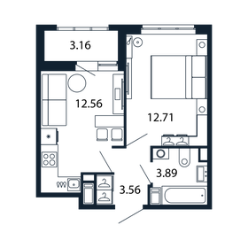 28,2 м², 1-комнатная квартира 7 950 000 ₽ - изображение 35