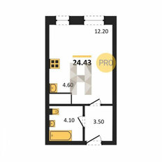 Квартира 24,4 м², студия - изображение 3