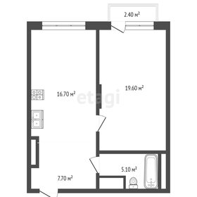 Квартира 52 м², 1-комнатная - изображение 2