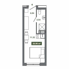 17,5 м², апартаменты-студия 3 483 626 ₽ - изображение 61