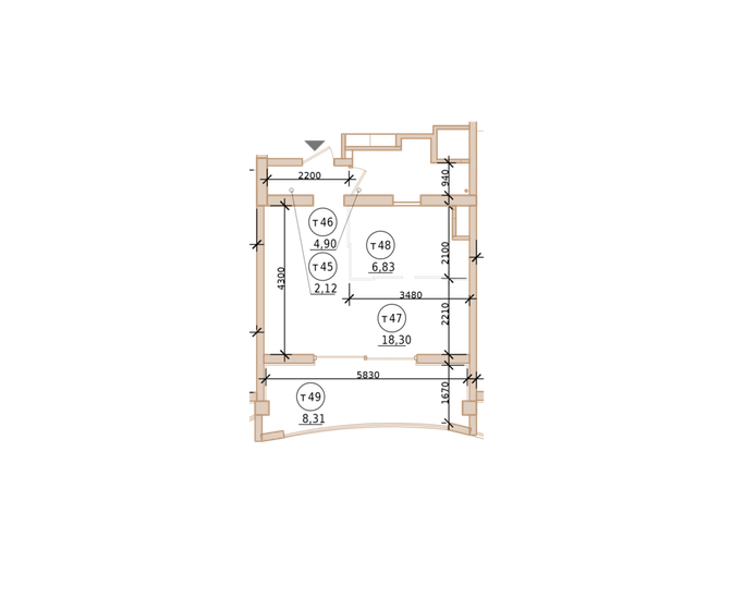 36,3 м², квартира-студия 12 500 000 ₽ - изображение 51