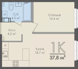 31 м², 1-комнатная квартира 3 000 000 ₽ - изображение 63