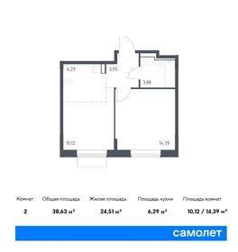 39 м², 1-комнатная квартира 11 000 000 ₽ - изображение 79