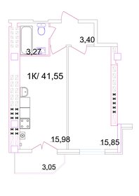 33,1 м², 1-комнатная квартира 11 451 276 ₽ - изображение 27