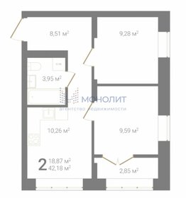 43,3 м², 2-комнатная квартира 6 399 000 ₽ - изображение 77