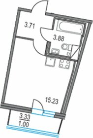 Квартира 26,1 м², студия - изображение 1