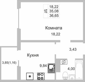 35,9 м², 1-комнатная квартира 2 600 000 ₽ - изображение 53