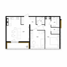 97,5 м², 3-комнатная квартира 25 394 022 ₽ - изображение 23