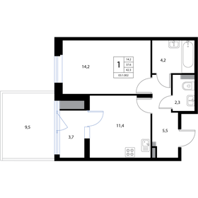 41 м², 1-комнатная квартира 6 490 000 ₽ - изображение 91