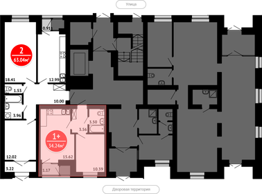 33,2 м², 1-комнатная квартира 3 200 000 ₽ - изображение 80