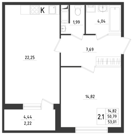 76,8 м², 3-комнатная квартира 8 500 000 ₽ - изображение 70