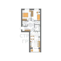 Квартира 60,6 м², 2-комнатная - изображение 3