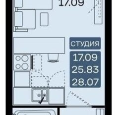 Квартира 28,2 м², студия - изображение 5