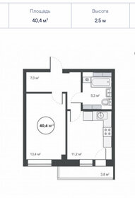 38,5 м², 1-комнатная квартира 4 954 950 ₽ - изображение 65