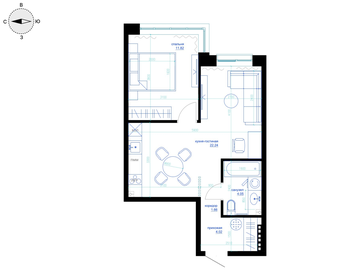 42,9 м², 2-комнатная квартира 9 200 000 ₽ - изображение 59