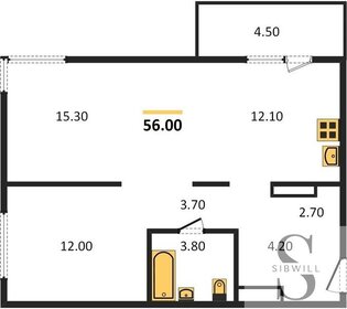 61,5 м², 3-комнатная квартира 5 000 000 ₽ - изображение 61