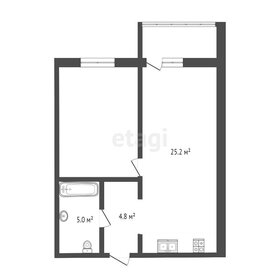 Квартира 54,3 м², 1-комнатная - изображение 2