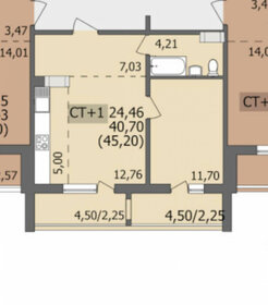 60,7 м², 2-комнатная квартира 12 987 546 ₽ - изображение 18